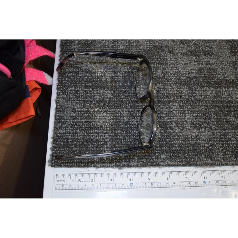 Prada VPR 16T USI-1O1 Round Black Tortoise Eyeglasses 52 18 140 Italy
